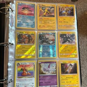 Random selection of rare mostly holographic Pokémon cards!